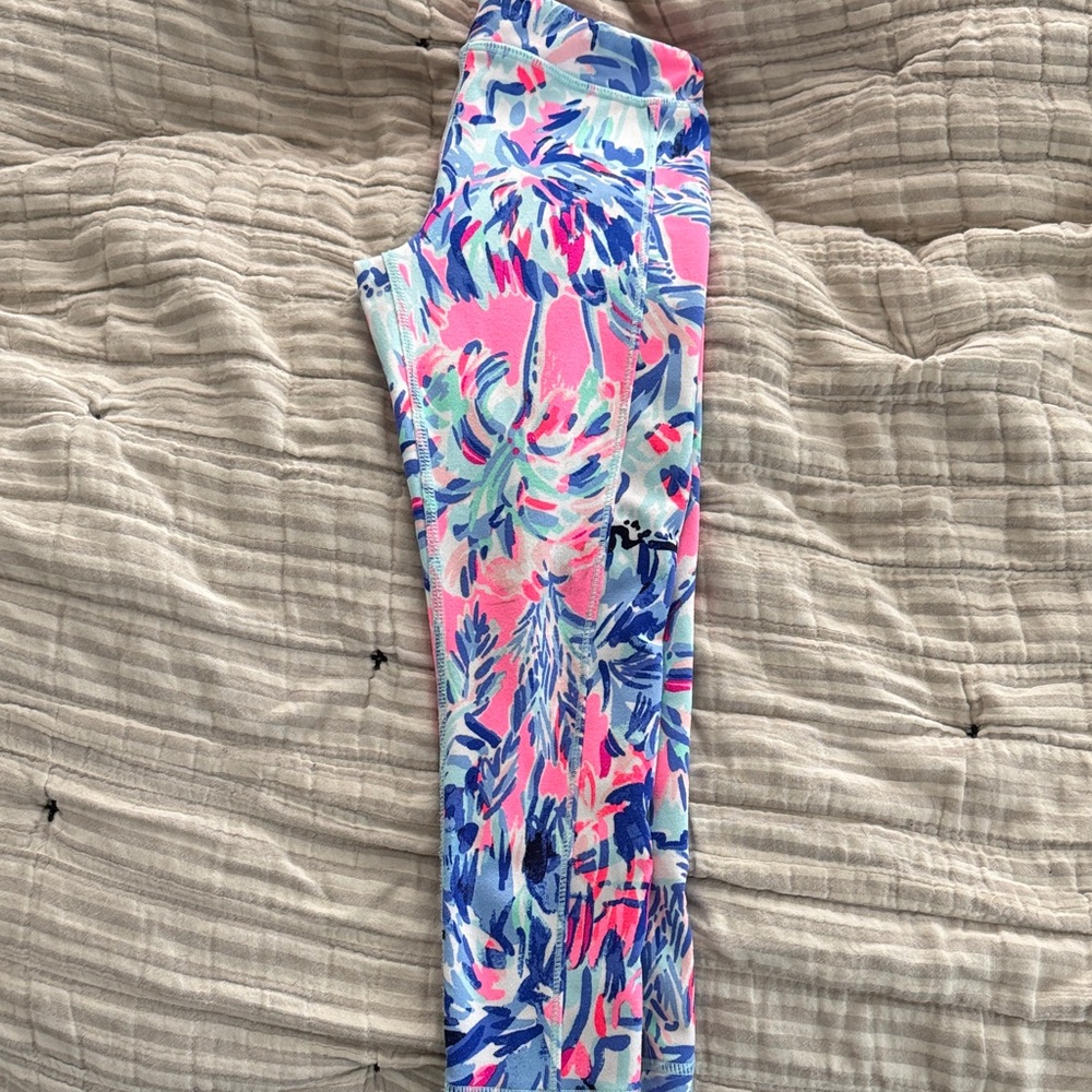 Lilly Pulitzer Luxletic Pink and Blue Leggings